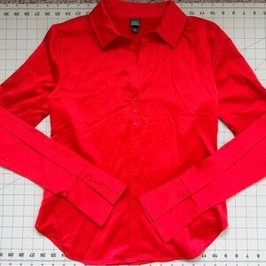 Wild Fable Red Button Down Shirt